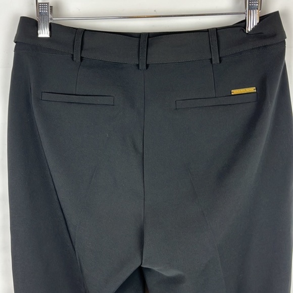 Michael Kors Black Trouser Belted Career Pants Size 4 - Picture 8 of 11